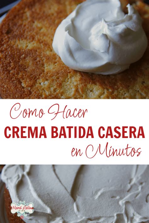 crema batida in english